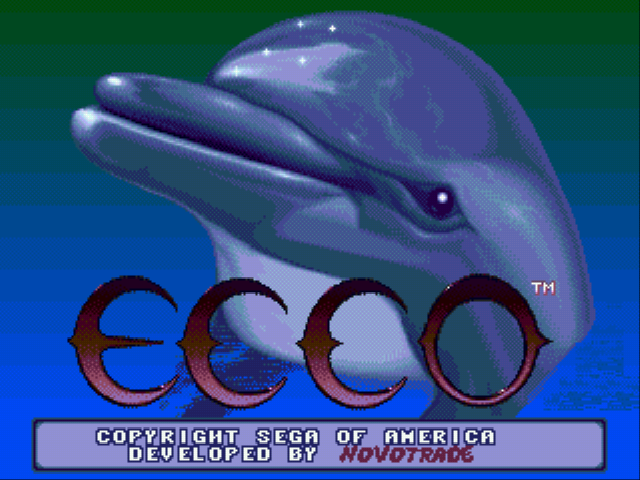 Ecco the Dolphin (Japan) Title Screen
